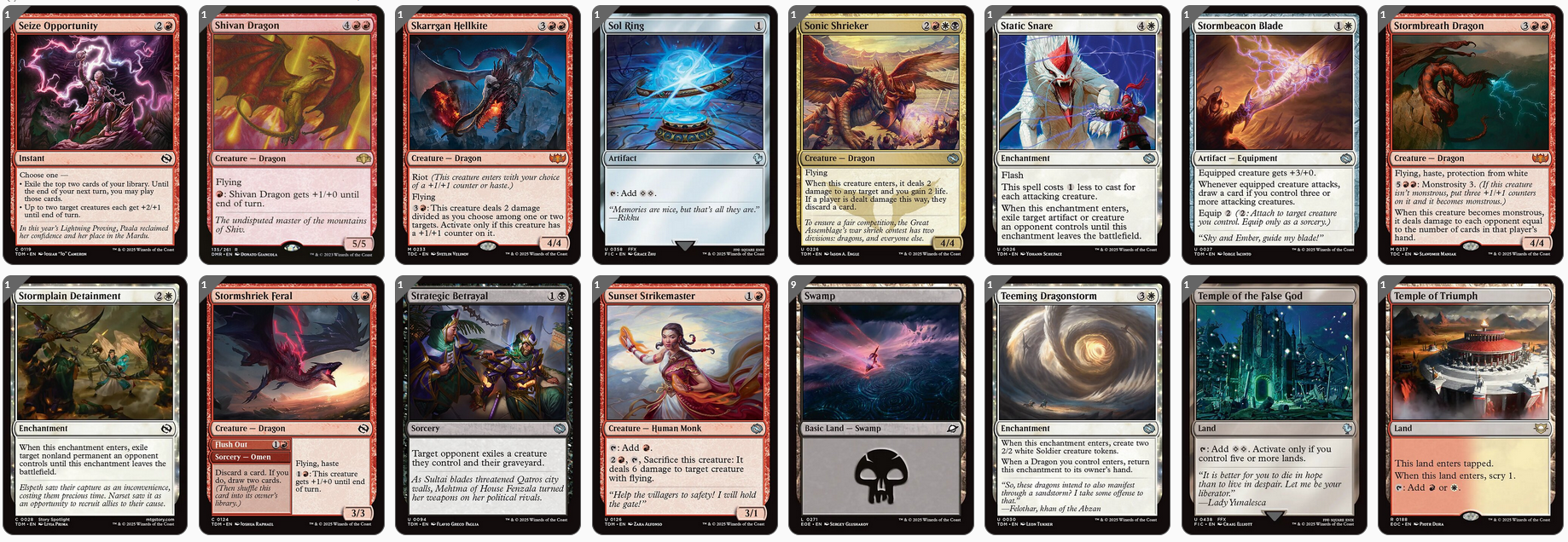 MTG Magic the Gathering Commander Deck - Kaalia of the Vast (Dragon Tribal)