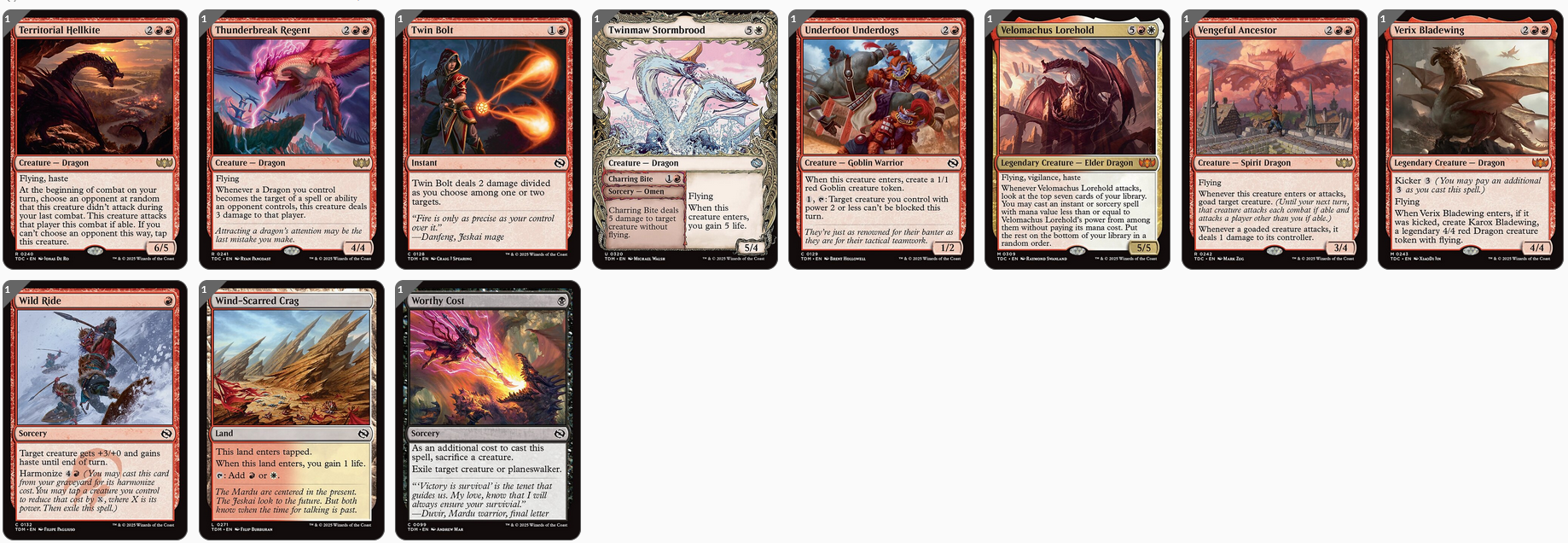 MTG Magic the Gathering Commander Deck - Kaalia of the Vast (Dragon Tribal)