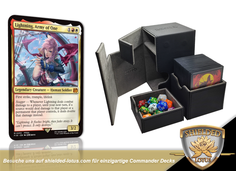 lightning army of one mtg commander deck MTG Commander EDH Deck Lightning, Army of One 100 Magic Cards Custom Deck  Boros Final Fantasy Combat main image 0