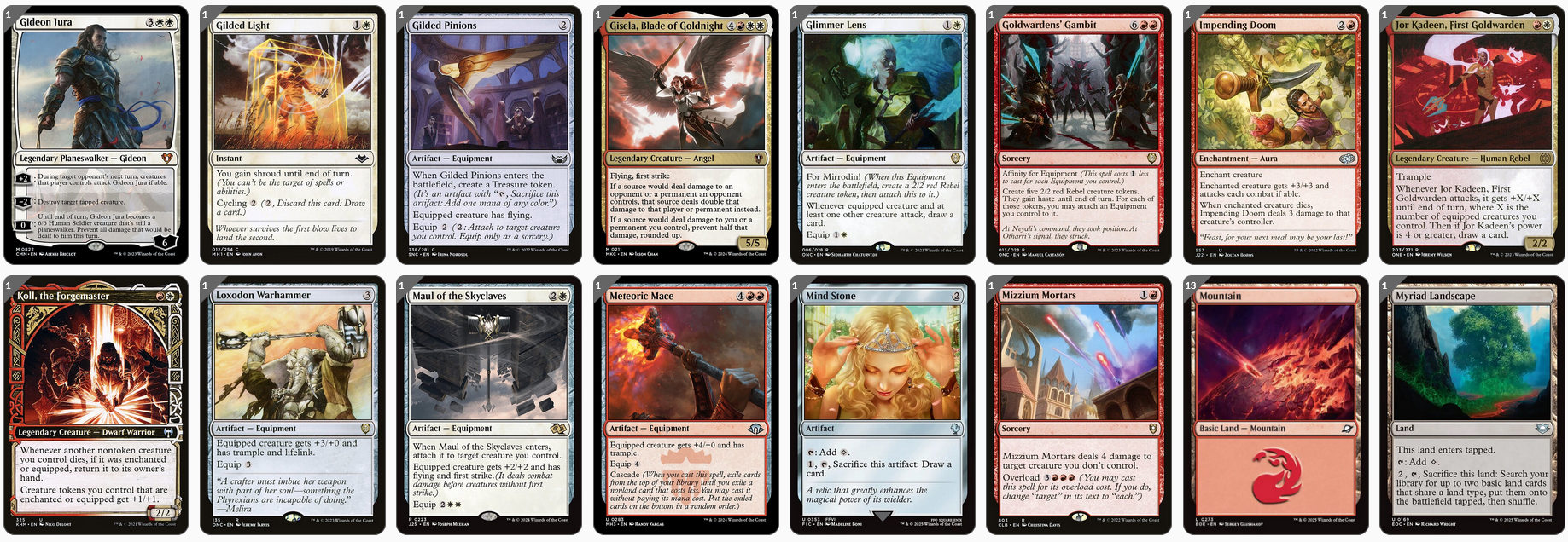 mtg lightning army of one commander deck MTG Magic the Gathering Commander Deck