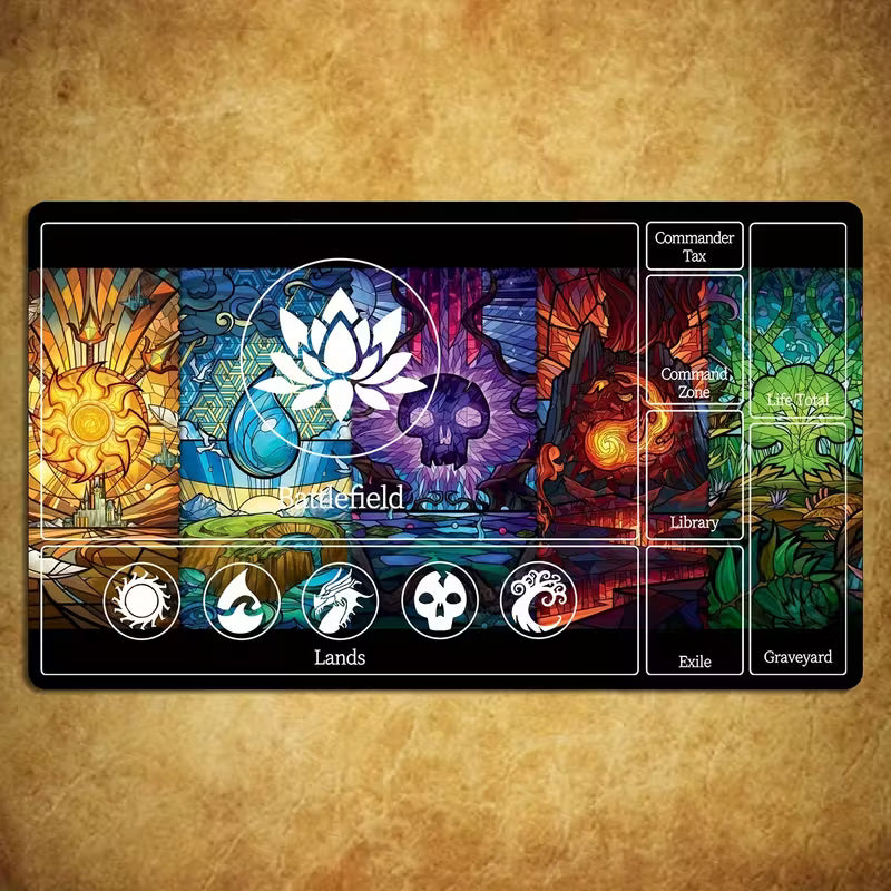 Shielded Lotus - Magic the Gathering Spielmatte verschiedene Motive (ca. 60 x 35 cm)