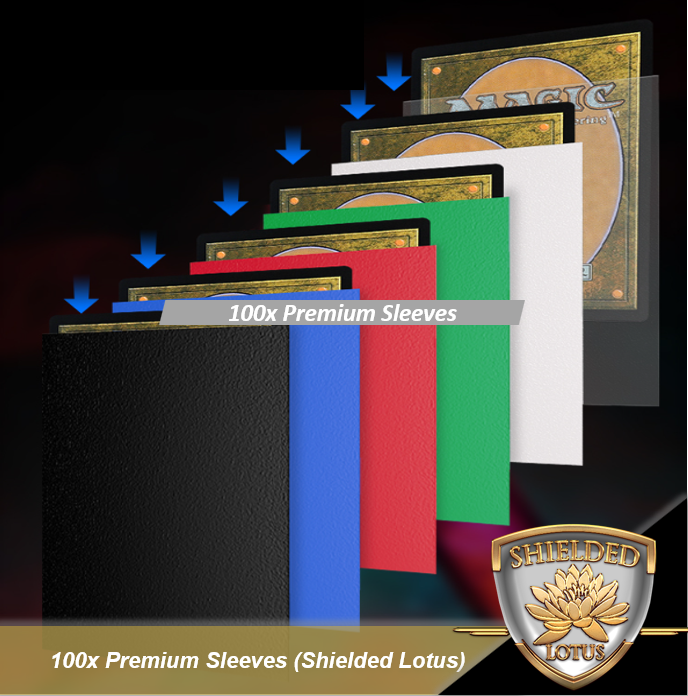 Shielded Lotus - 100x Premium Sleeves Matt (MTG)