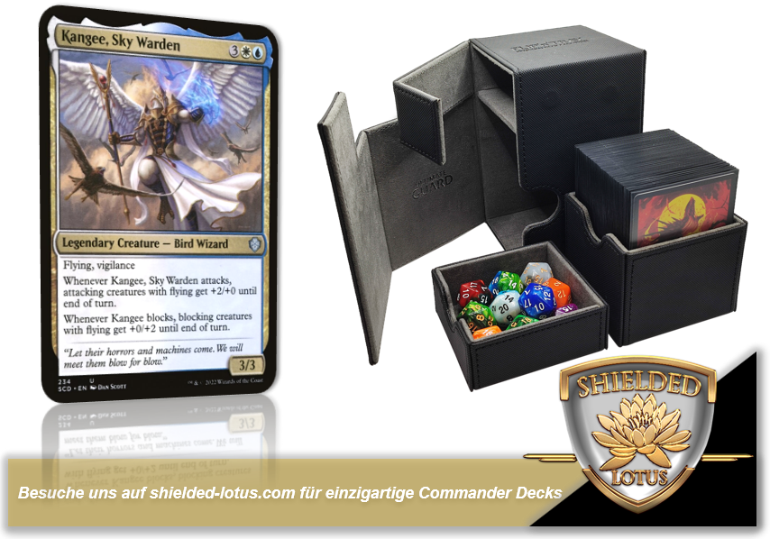 MTG Magic the Gathering Commander Deck - Kangee, Sky Warden (Flying Creatures)