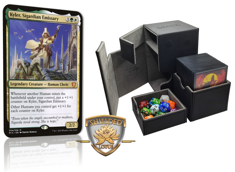 kyler mtg commander deck Kyler, Sigardian Emissary | Presence of Gond Other Humans you control get +1/+1 for each counter on Kyler MTG Magic 100-Karten Commander Deck