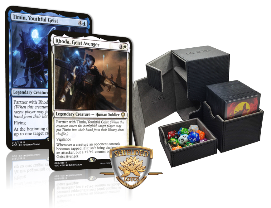 MTG Magic 100-Karten Commander Deck - Rhoda & Timin (Double Commander) Weiß/Blau