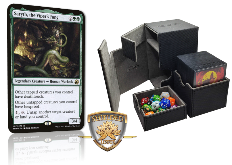 MTG Magic the Gathering Commander Deck - Saryth the Viper's Fang (Todesberührung) Mono Green