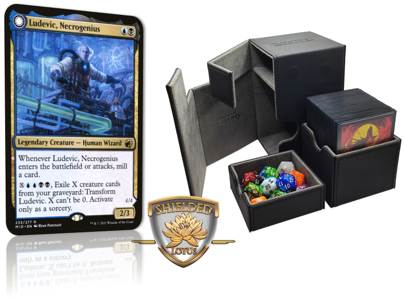 MTG Magic 100-Karten Commander Deck - Ludevic (Zombies, Tokens) Blau/Schwarz