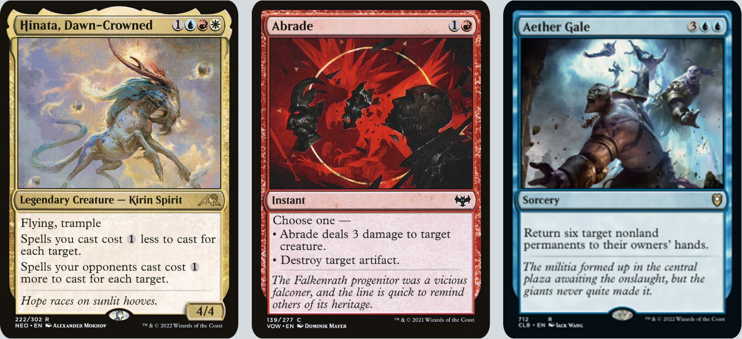 MTG Magic 100-Karten Commander Deck - Hinata, Dawn-Crowned (Spellsinger, 3-Color-Control)