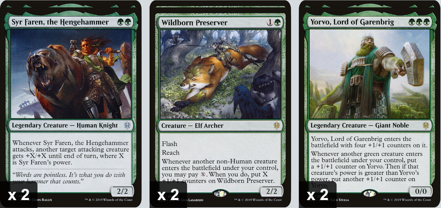 MTG Magic the Gathering 60 Karten Battle Deck - Yorvo, Lord of Garenbrig (Mono Green)