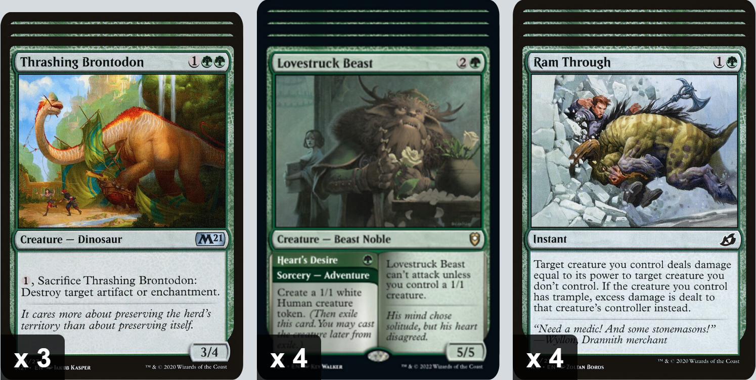 MTG Magic the Gathering 60 Karten Battle Deck - Yorvo, Lord of Garenbrig (Mono Green)