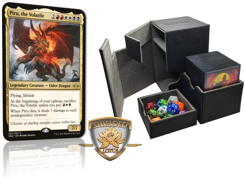 MTG Magic 100-Karten Commander Deck - Piru, the Volatile (Dragon's Madness)