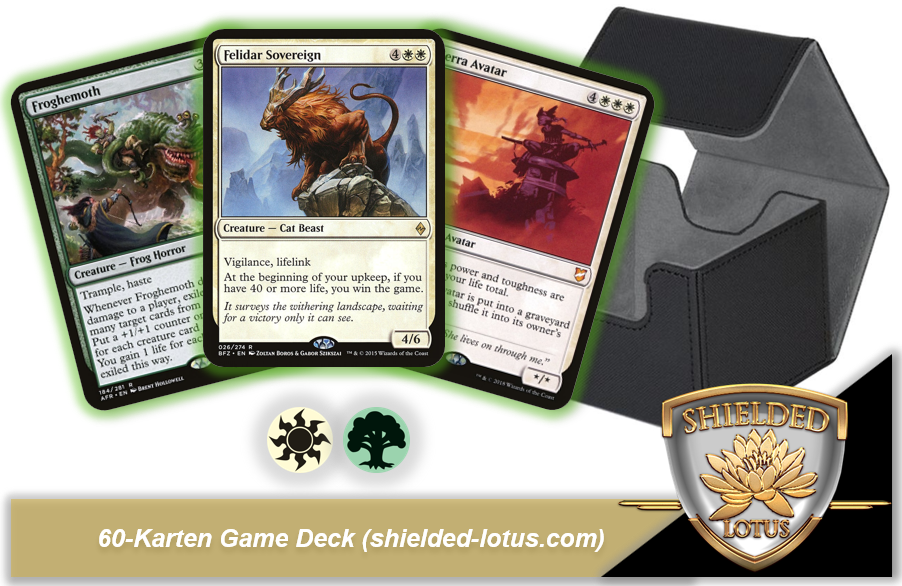 MTG Magic the Gathering 60 Karten Deck - Felidar Herrscher (Lebenspunkte)