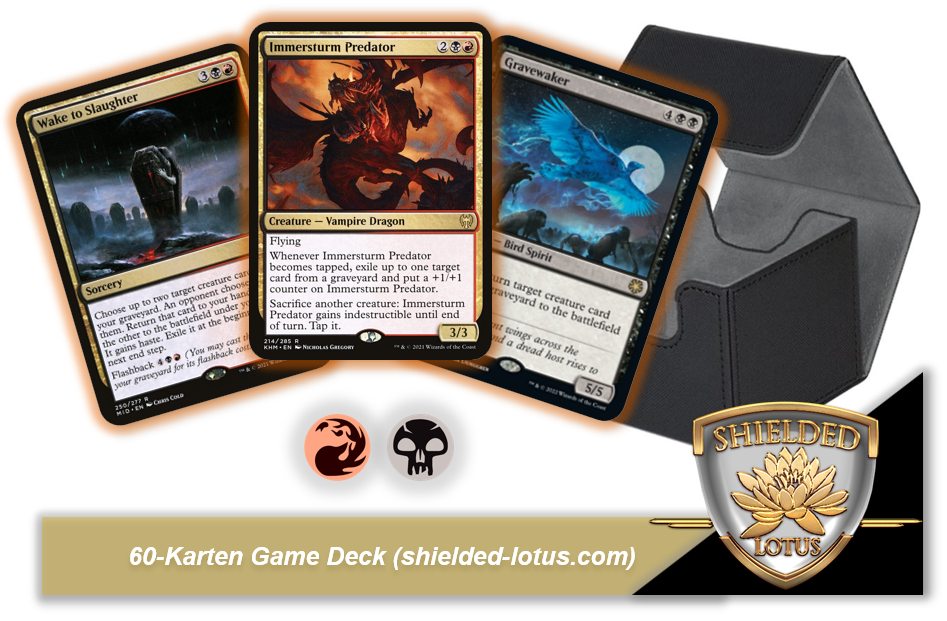 MTG Magic the Gathering 60 Karten Deck - Immersturm Predator (Dragon, Sacrifice)