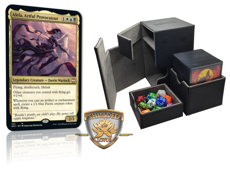 MTG Magic the Gathering Commander Deck - Alela, Artful Provocateur (Fa Shielded Lotus MTG Magic the Gathering Commander Deck - Alela, Artful Provocateur (Fa Shielded Lotus