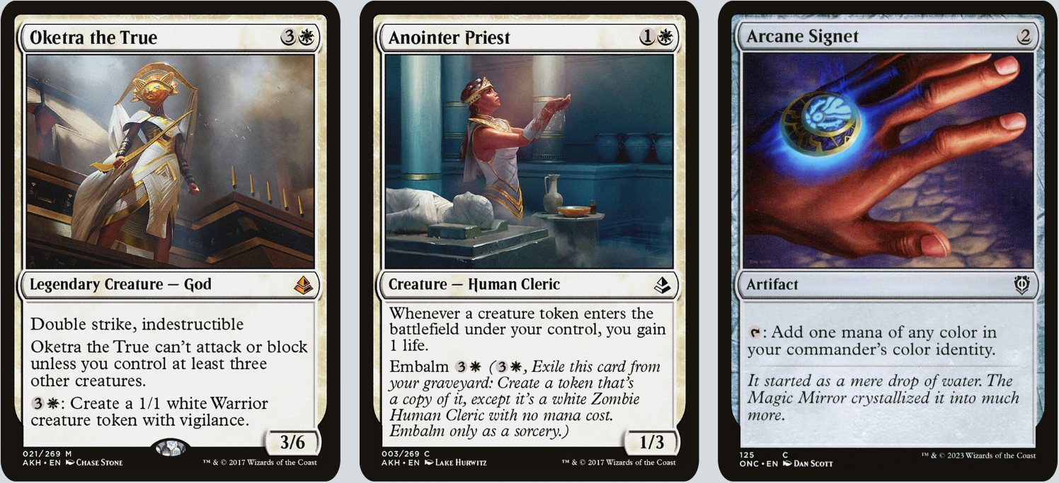 MTG Magic 100-Karten Commander Deck - Oketra the True (Mono White Tokens, Indestructible)