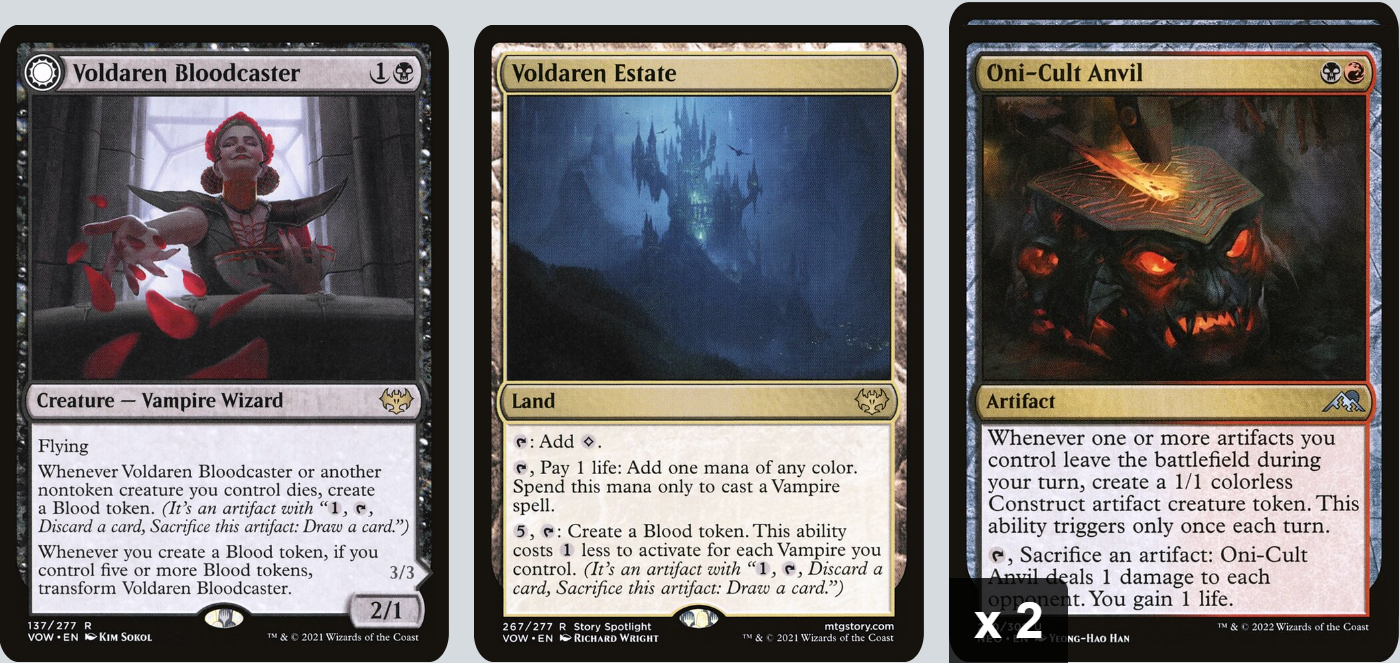 MTG Magic the Gathering 60 Karten Deck - Anje, Maid of Dishonor & Florian Vampires