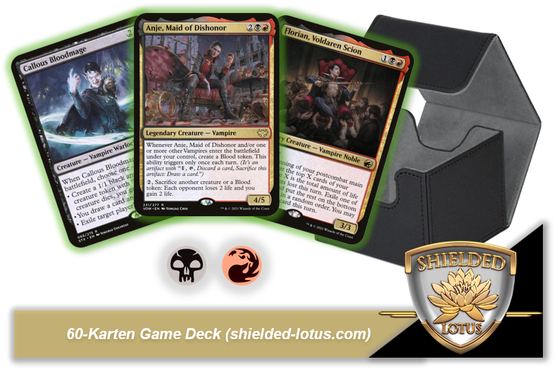 MTG Magic the Gathering 60 Karten Deck - Anje, Maid of Dishonor & Florian Vampires