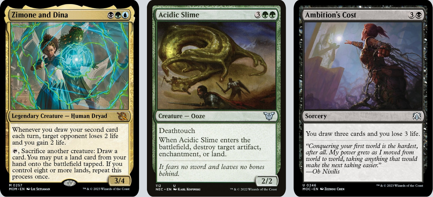 MTG Magic the Gathering Commander Deck - Zimone and Dina (Simic)