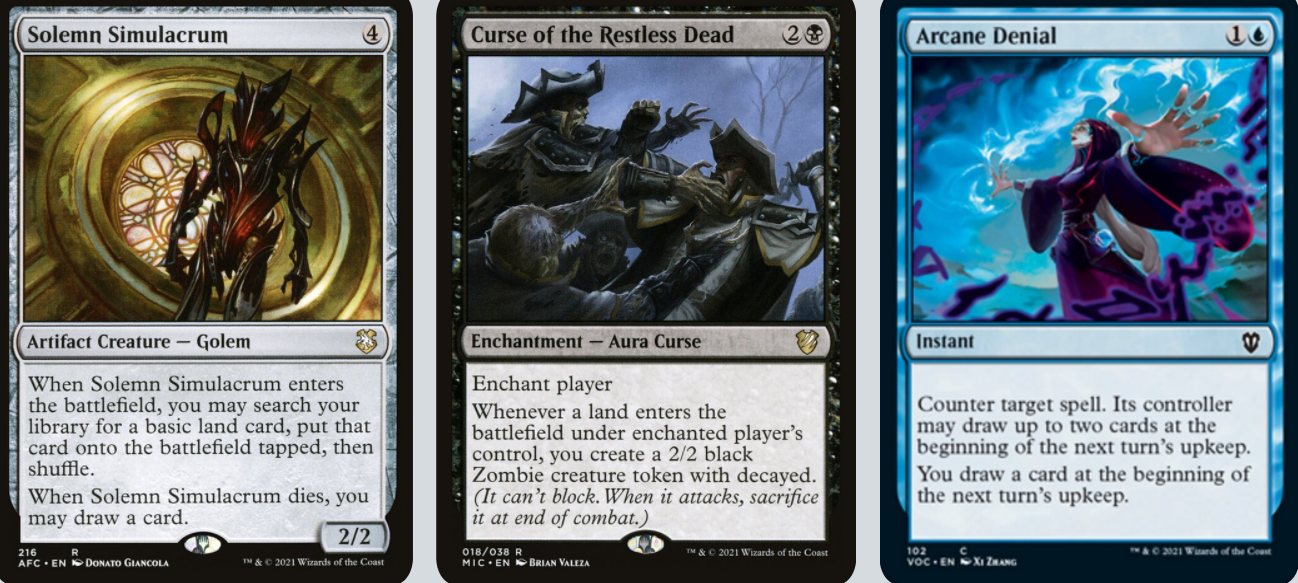 MTG Magic 100-Karten Commander Deck - Lynde (Fluch, Curse) Schwarz/Blau/Rot
