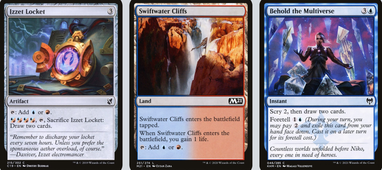 MTG Magic 100-Karten Commander Deck - Lynde (Fluch, Curse) Schwarz/Blau/Rot