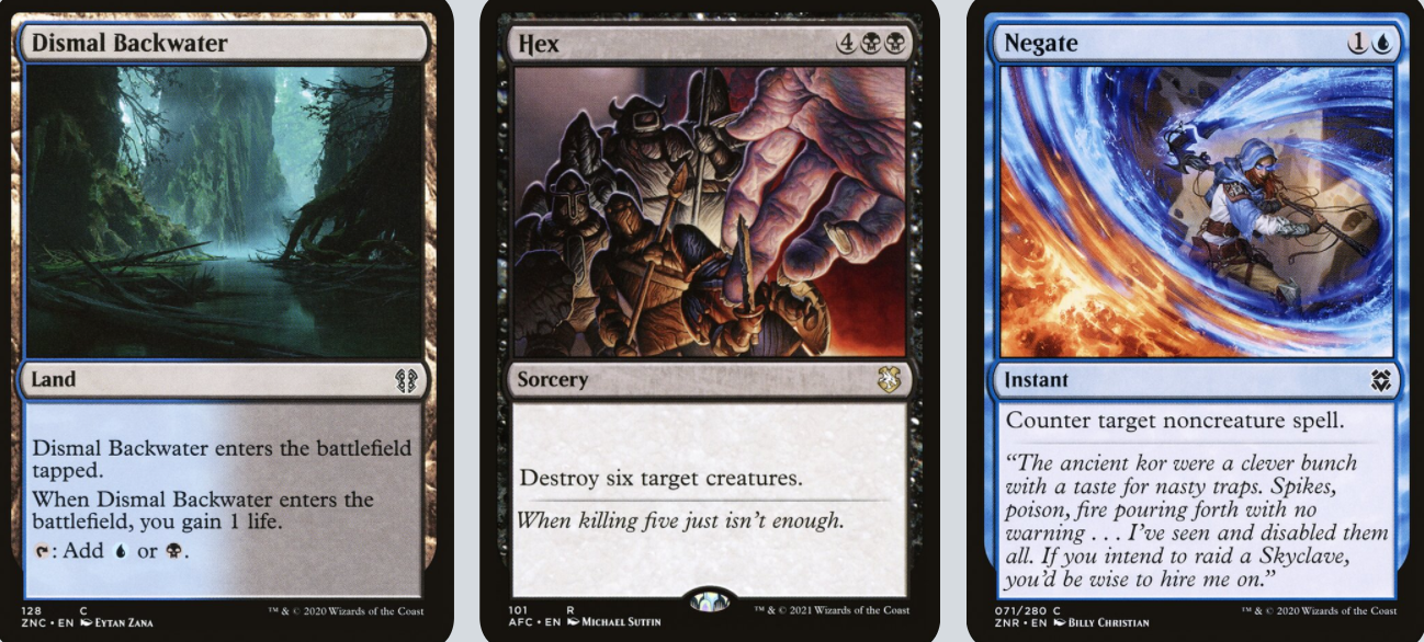 MTG Magic 100-Karten Commander Deck - Lynde (Fluch, Curse) Schwarz/Blau/Rot
