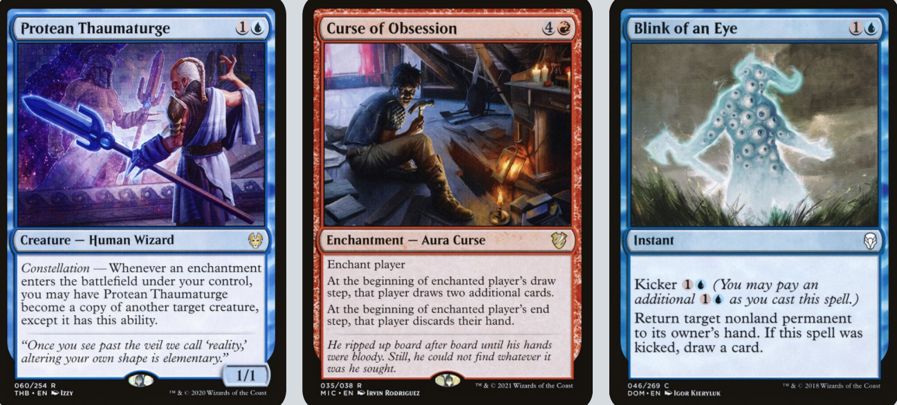 MTG Magic 100-Karten Commander Deck - Lynde (Fluch, Curse) Schwarz/Blau/Rot