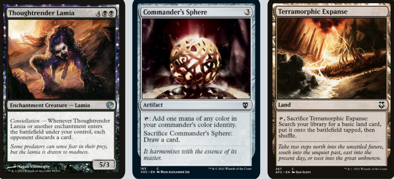 MTG Magic 100-Karten Commander Deck - Lynde (Fluch, Curse) Schwarz/Blau/Rot
