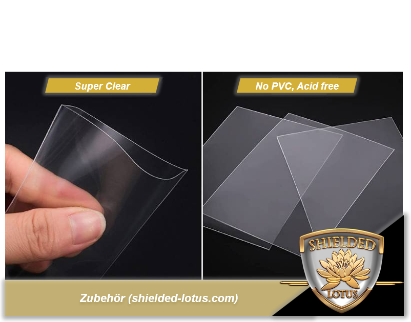 Shielded Lotus - 100x Classic Sleeves transparent (MTG)