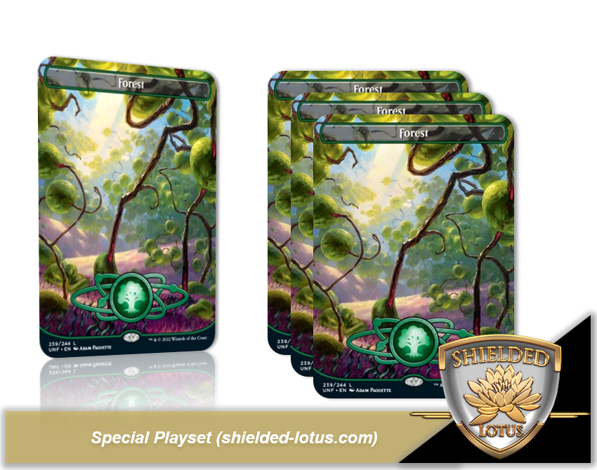 MTG Unfinity - Forest Special Playset EX/NM